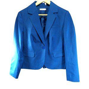 Ladies Royal Blue One Button Blazer